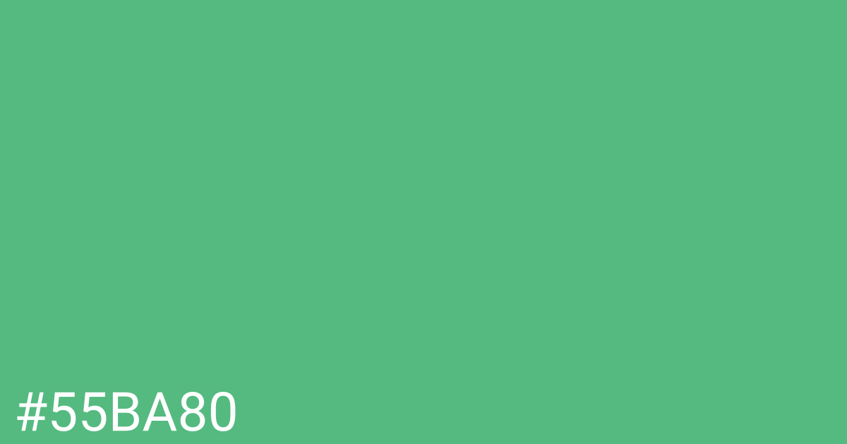 Hex color #55ba80 graphic