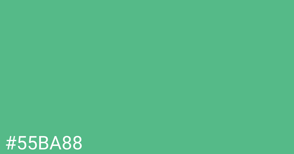 Hex color #55ba88 graphic