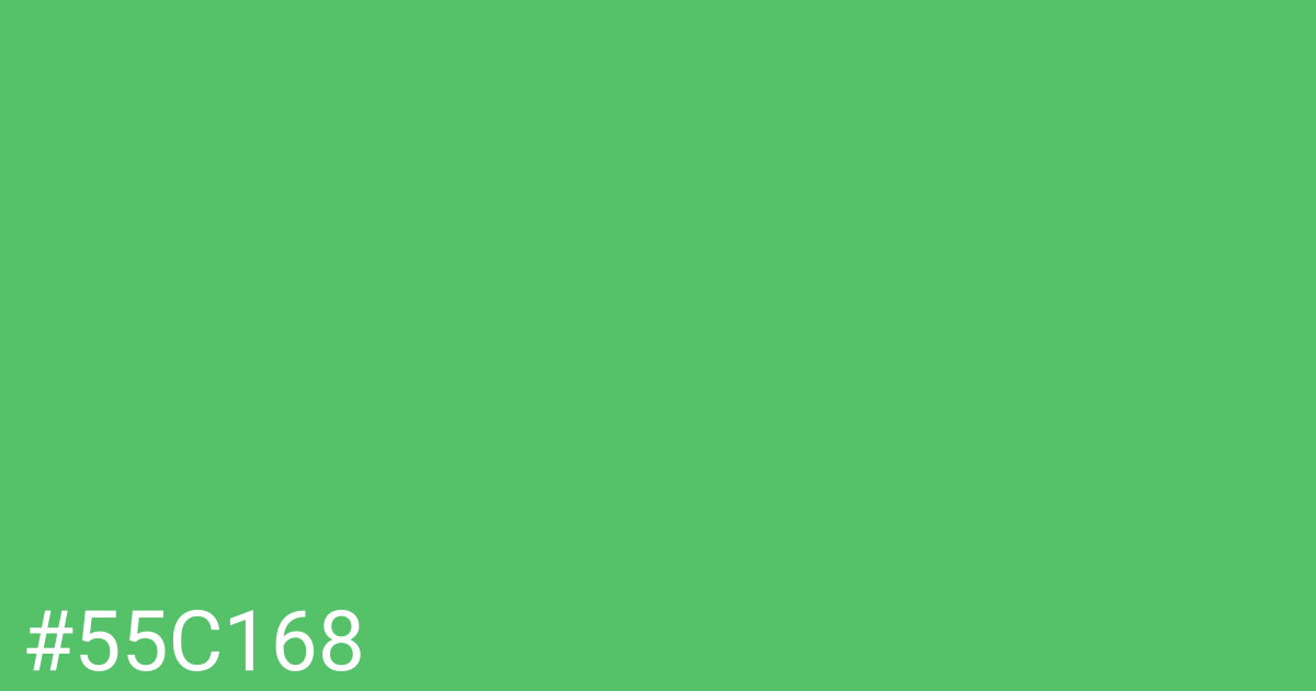 Hex color #55c168 graphic