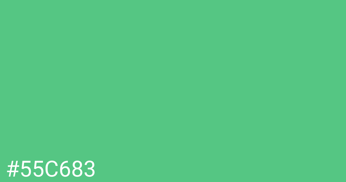 Hex color #55c683 graphic