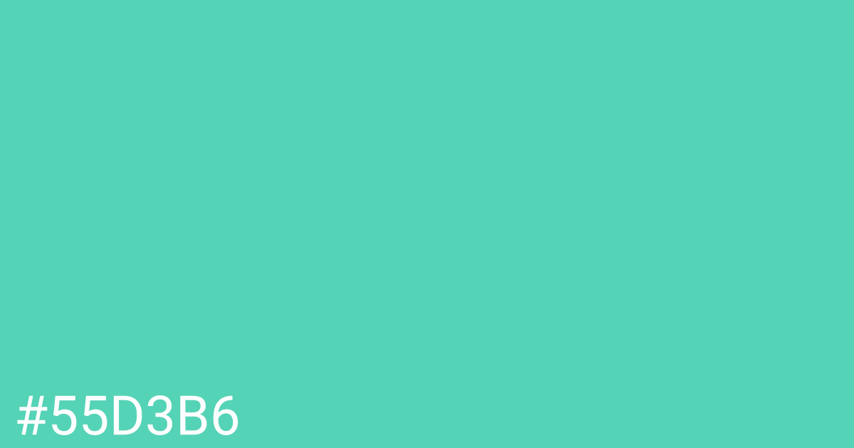 Hex color #55d3b6 graphic