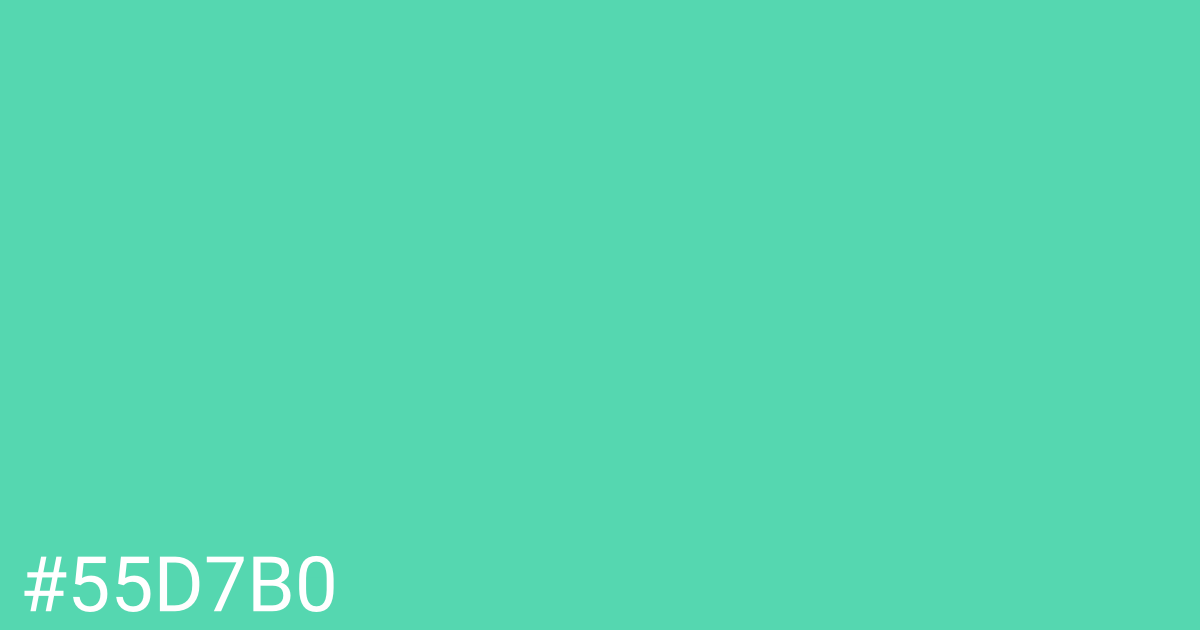 Hex color #55d7b0 graphic