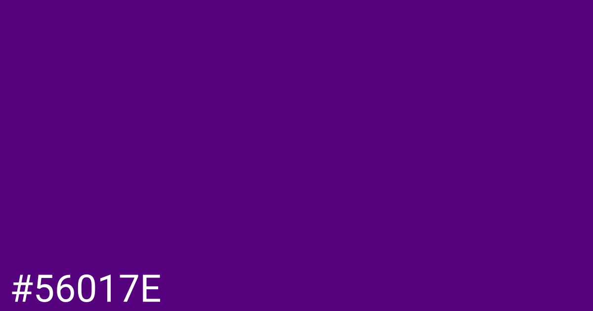 Hex color #56017e graphic