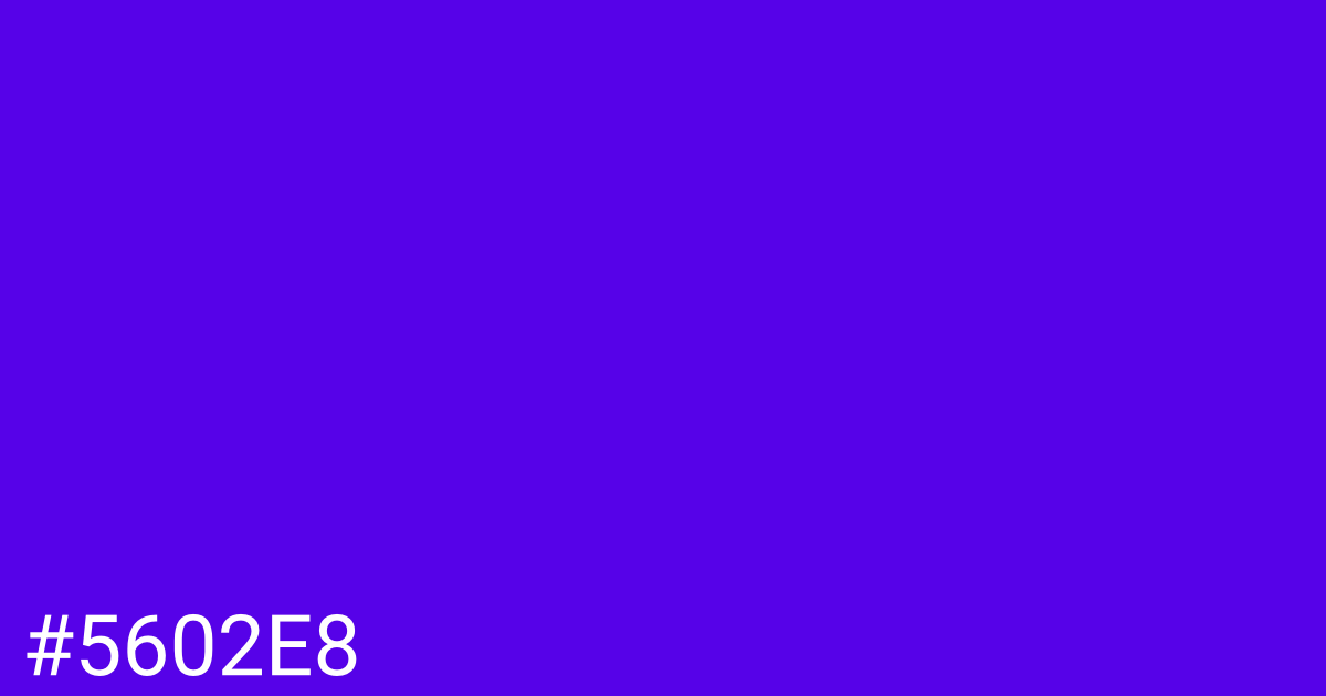 Hex color #5602e8 graphic