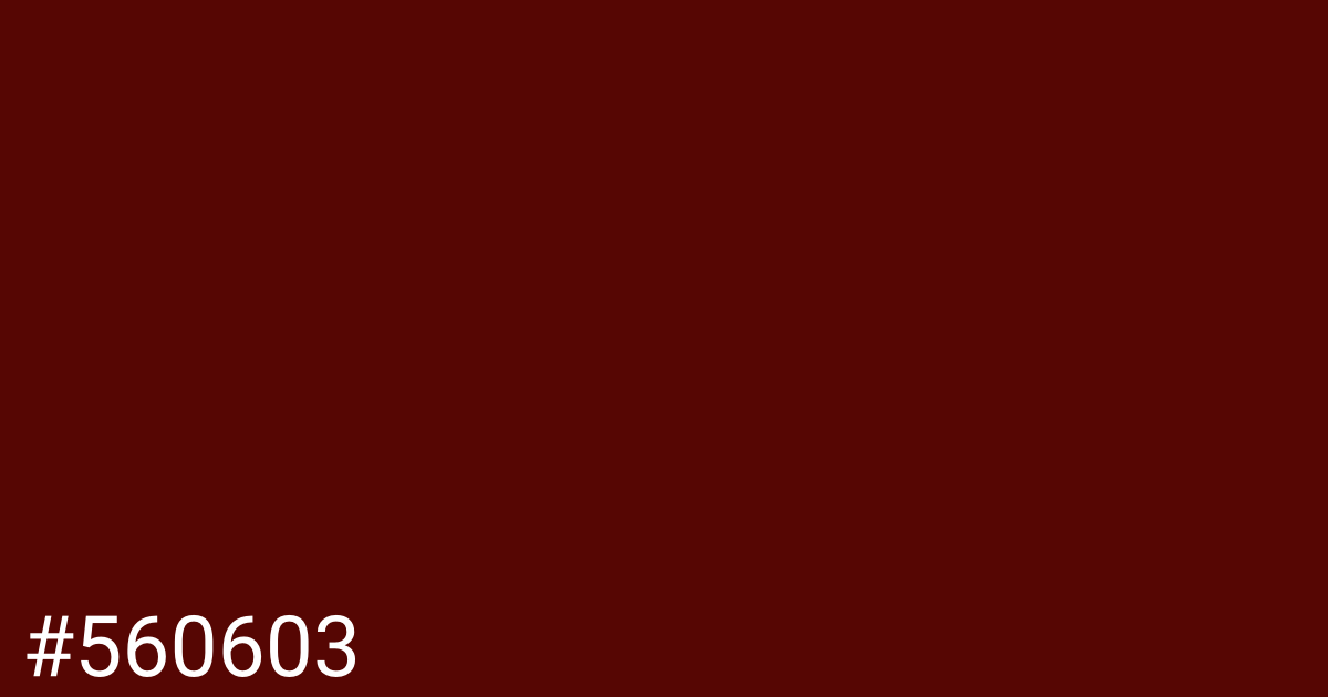 Hex color #560603 graphic