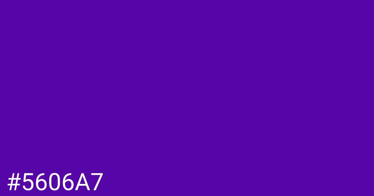 Hex color #5606a7 graphic