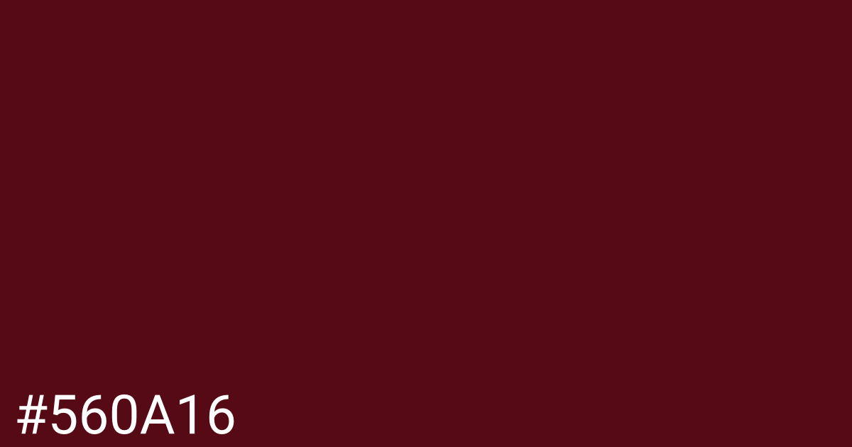 Hex color #560a16 graphic