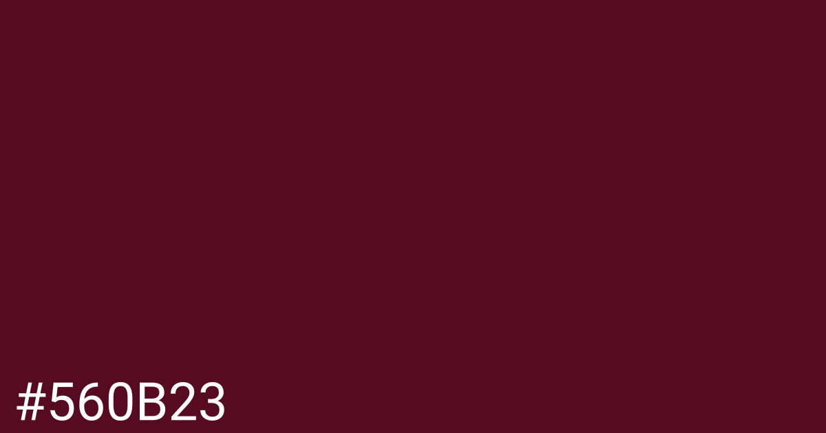 Hex color #560b23 graphic