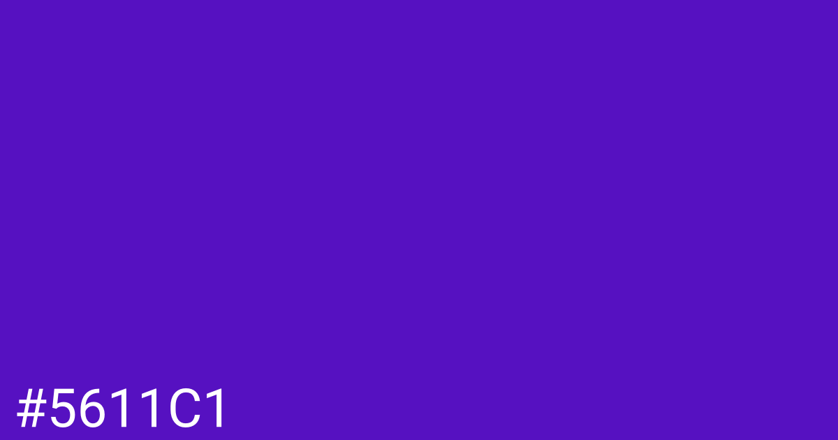 Hex color #5611c1 graphic