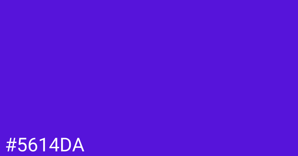 Hex color #5614da graphic