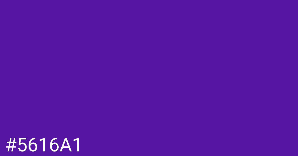 Hex color #5616a1 graphic