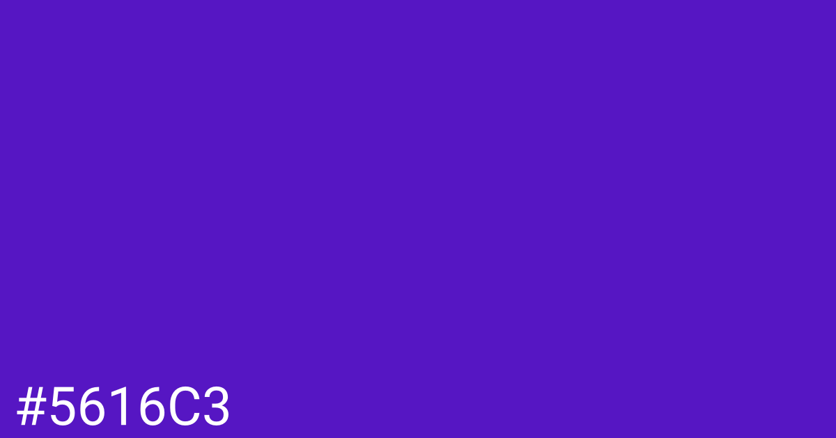 Hex color #5616c3 graphic