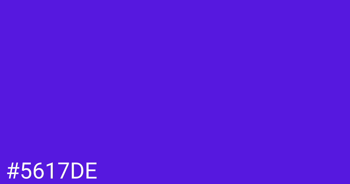 Hex color #5617de graphic