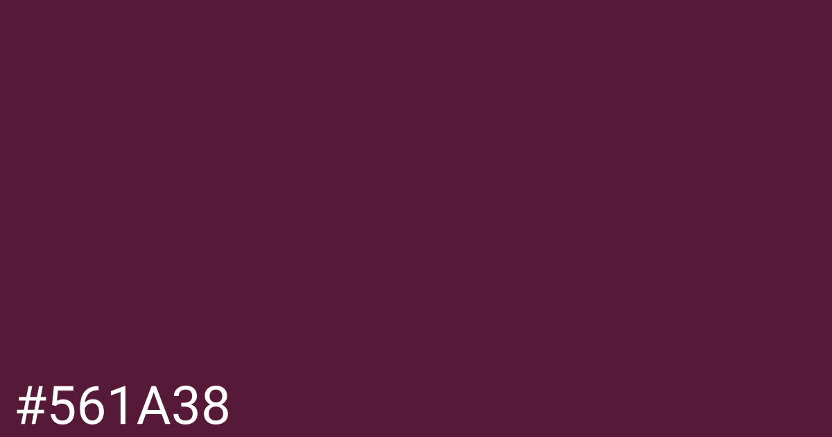 Hex color #561a38 graphic