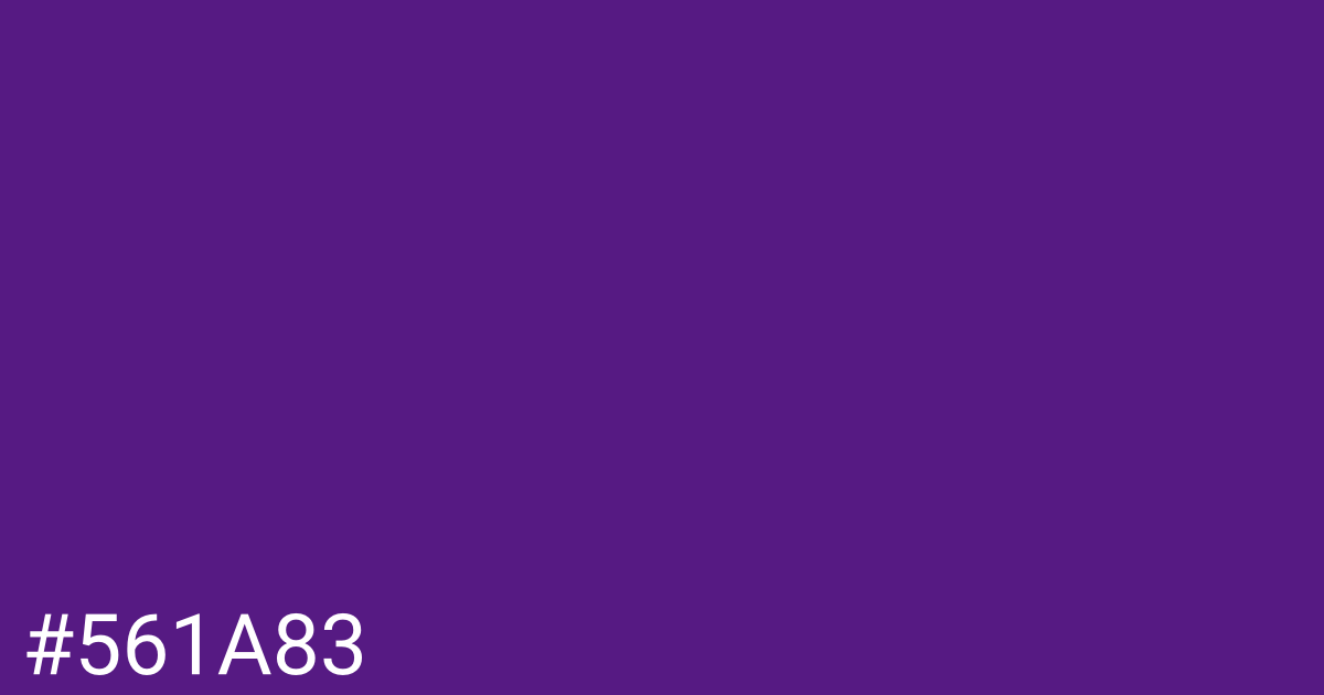 Hex color #561a83 graphic