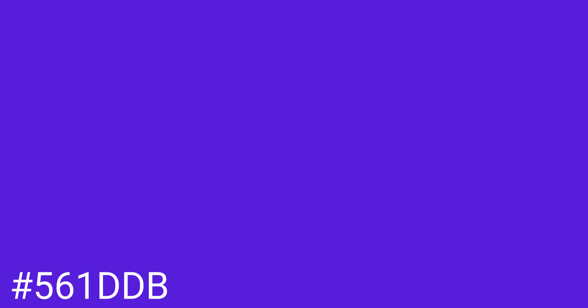 Hex color #561ddb graphic