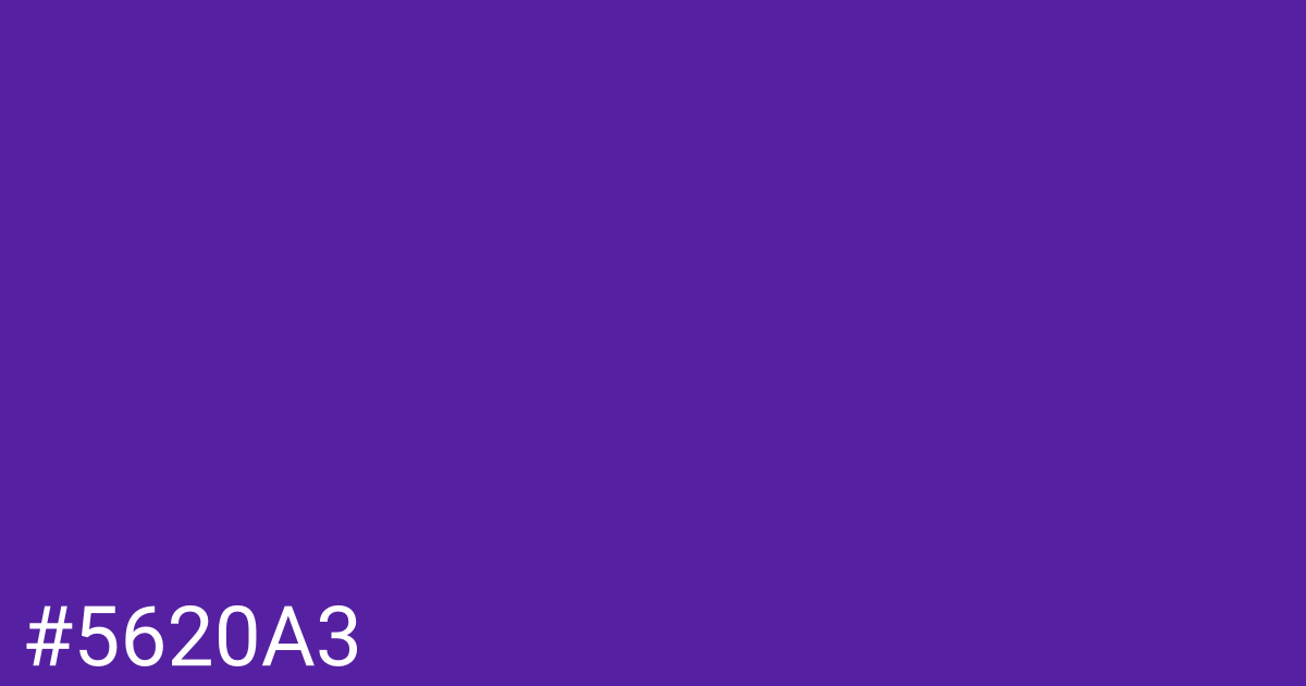 Hex color #5620a3 graphic