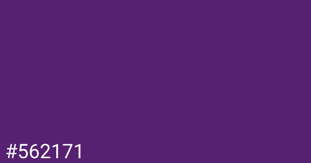 Hex color #562171 graphic