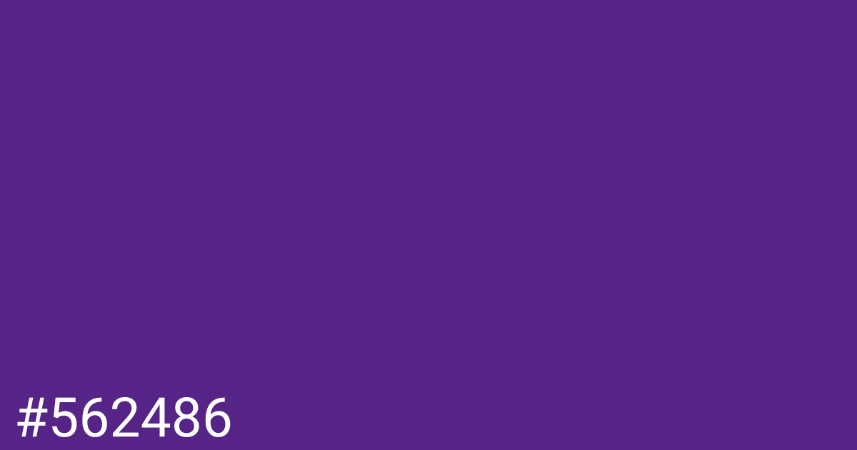 Hex color #562486 graphic