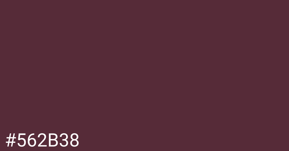 Hex color #562b38 graphic