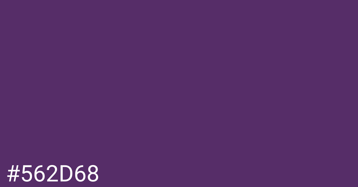 Hex color #562d68 graphic