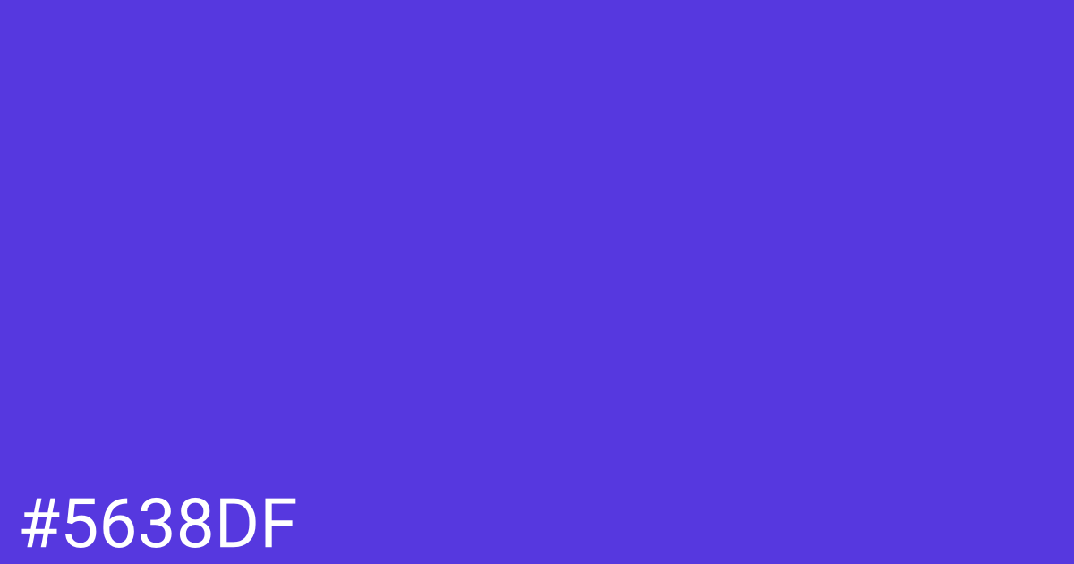 Hex color #5638df graphic