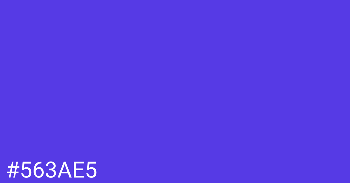 Hex color #563ae5 graphic