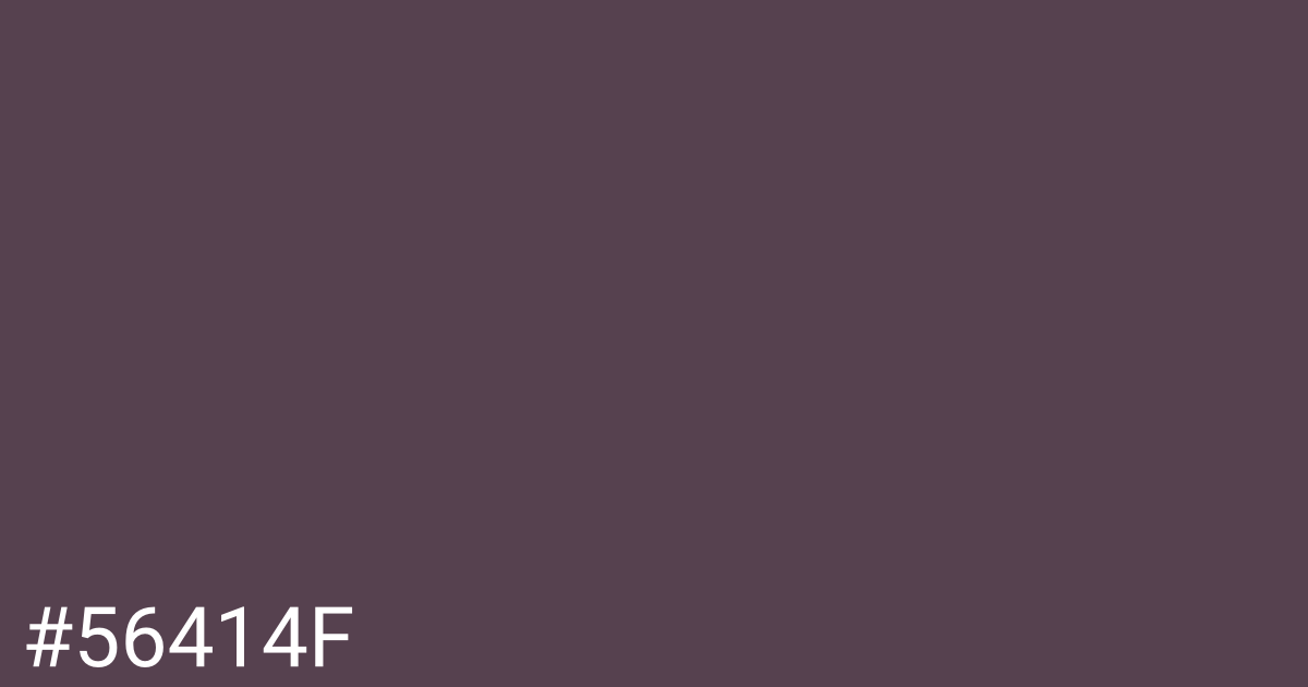 Hex color #56414f graphic