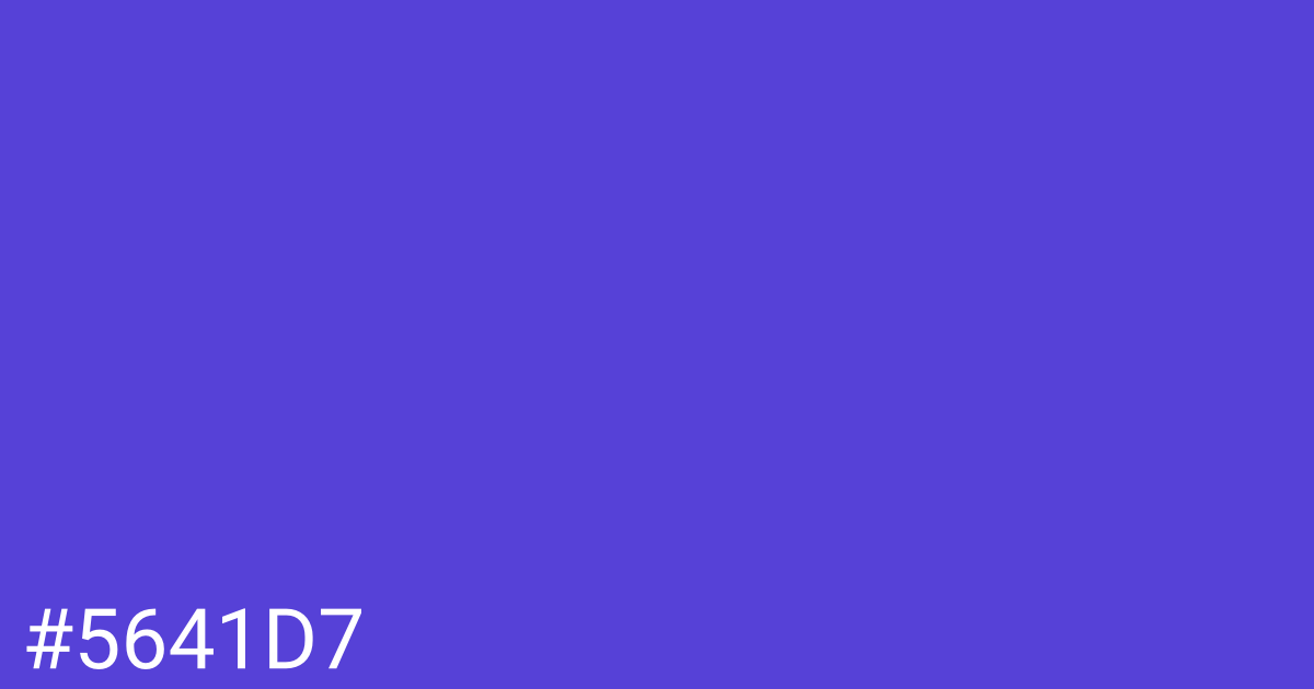 Hex color #5641d7 graphic