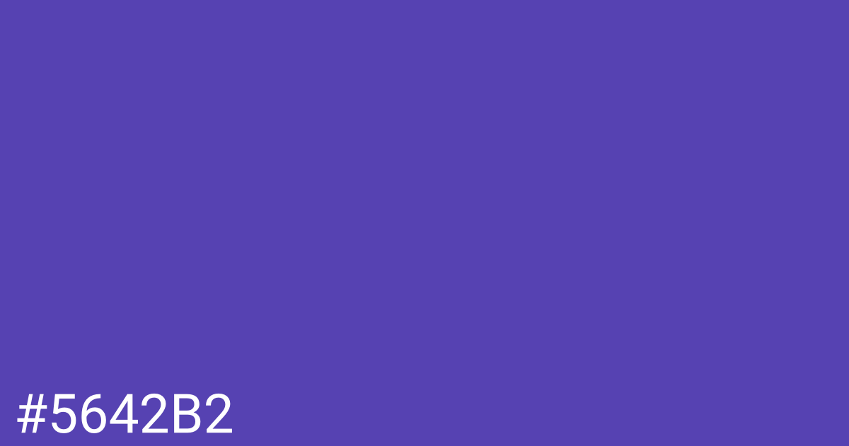 Hex color #5642b2 graphic