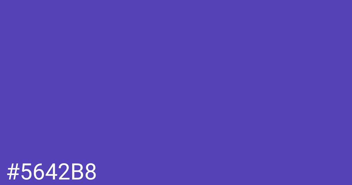 Hex color #5642b8 graphic