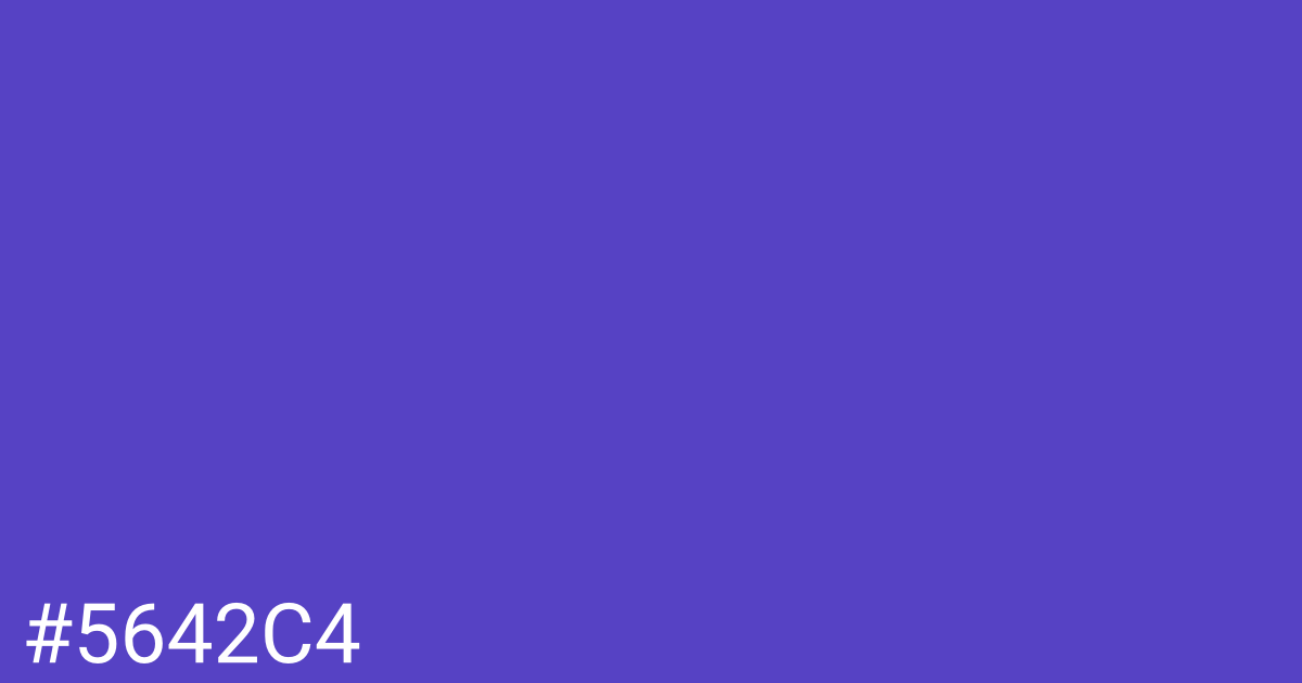 Hex color #5642c4 graphic