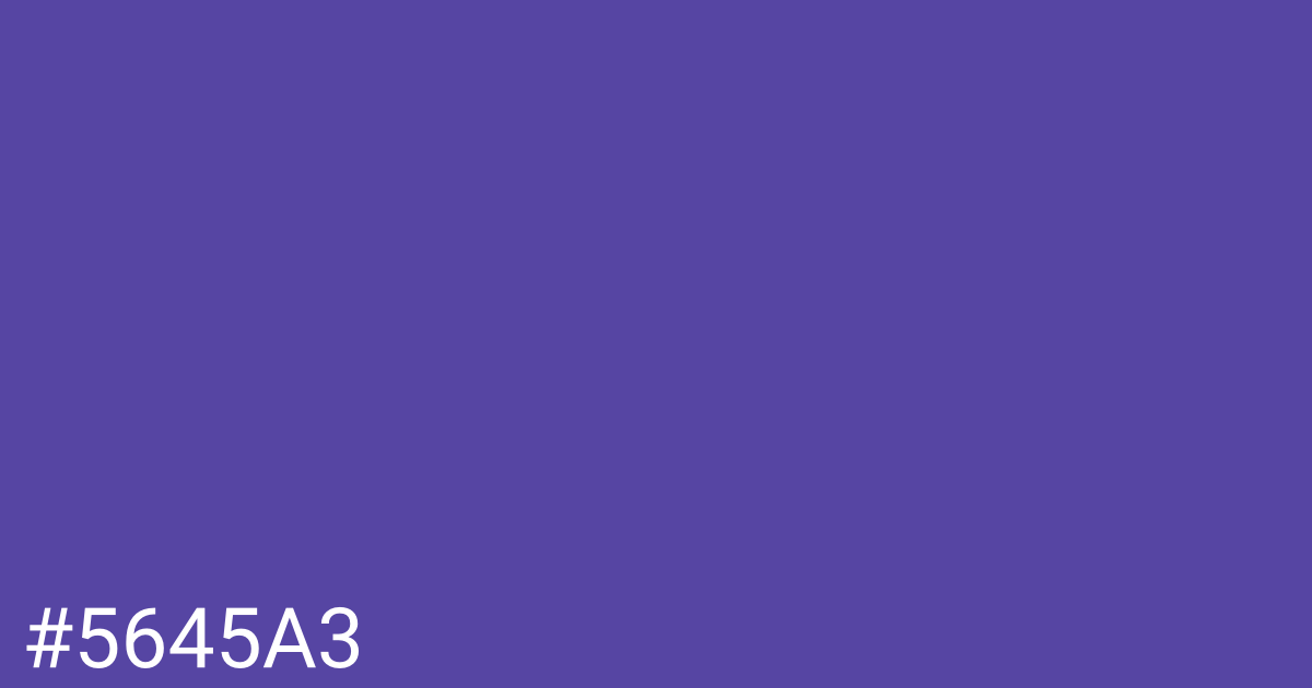 Hex color #5645a3 graphic