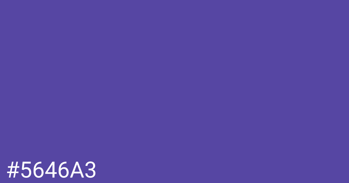 Hex color #5646a3 graphic