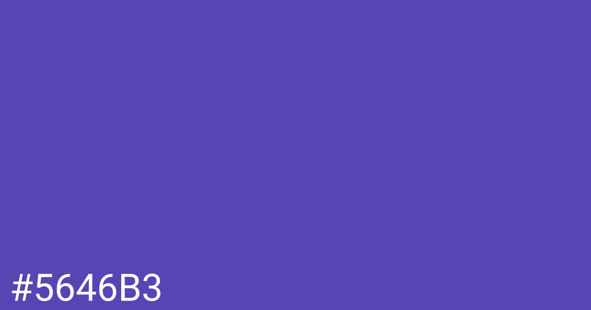 Hex color #5646b3 graphic