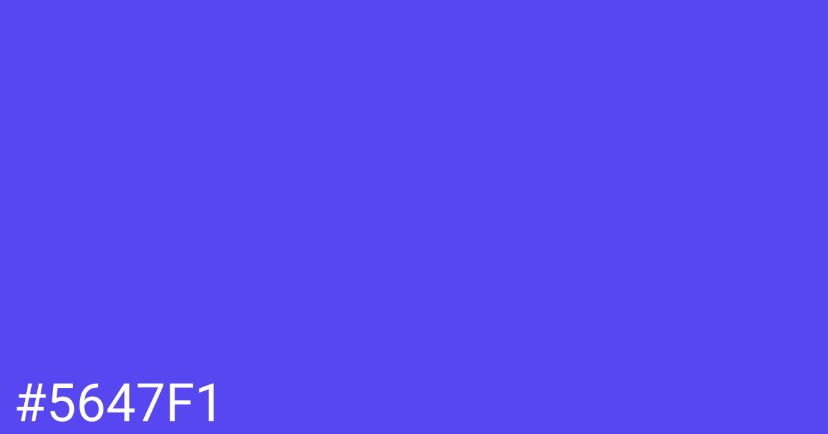 Hex color #5647f1 graphic