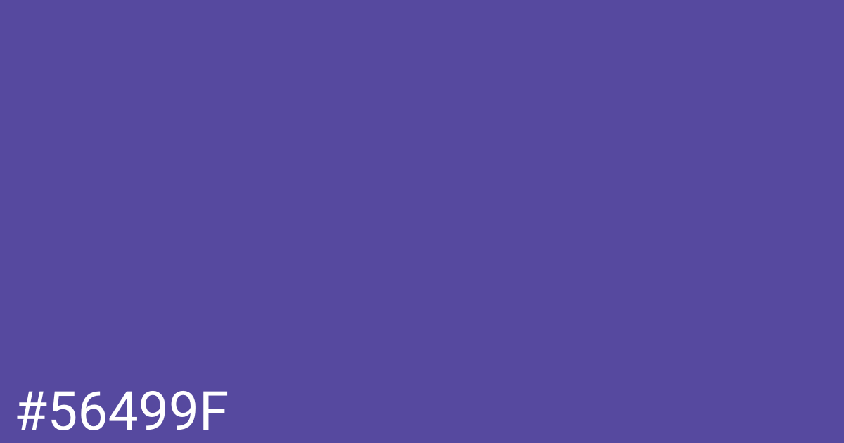 Hex color #56499f graphic