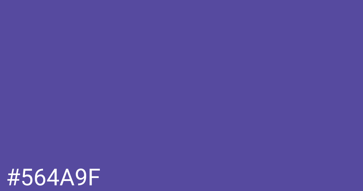 Hex color #564a9f graphic