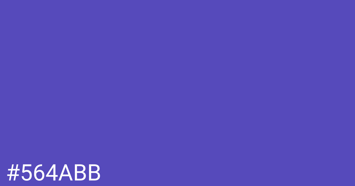 Hex color #564abb graphic