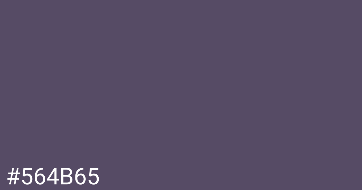 Hex color #564b65 graphic