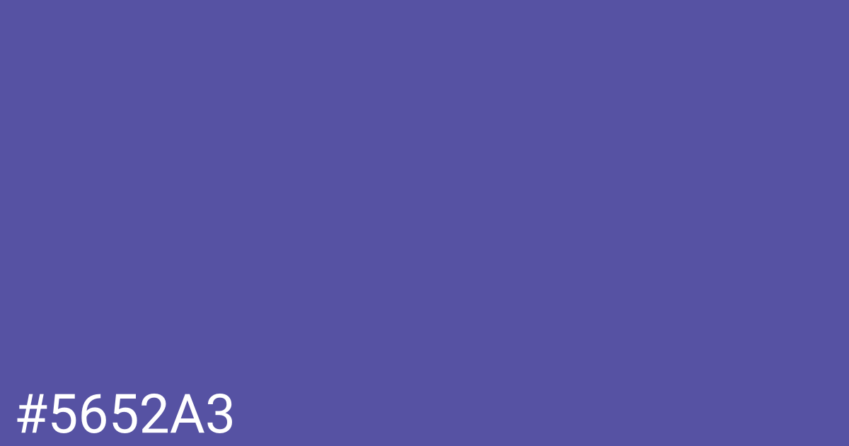 Hex color #5652a3 graphic