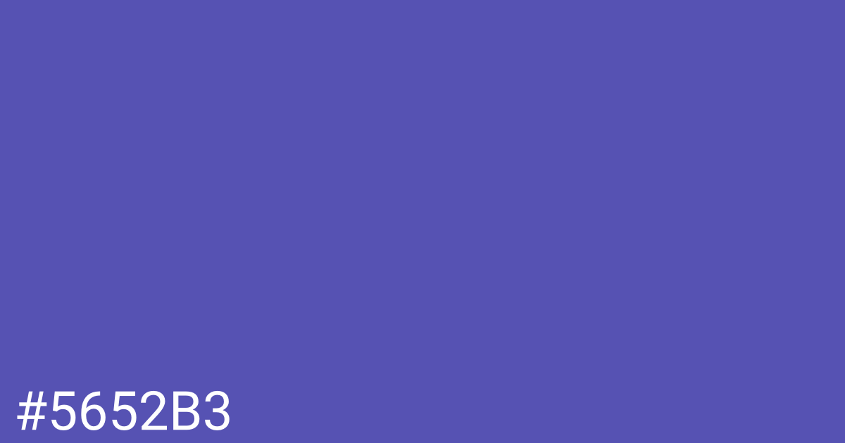 Hex color #5652b3 graphic