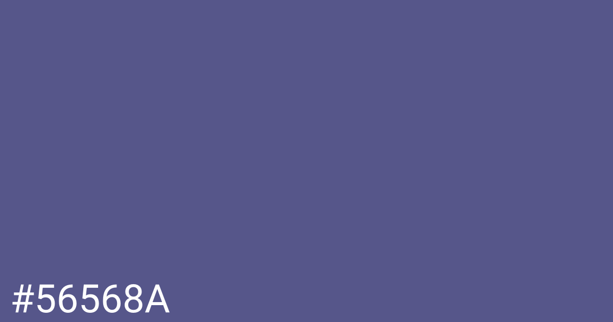 Hex color #56568a graphic