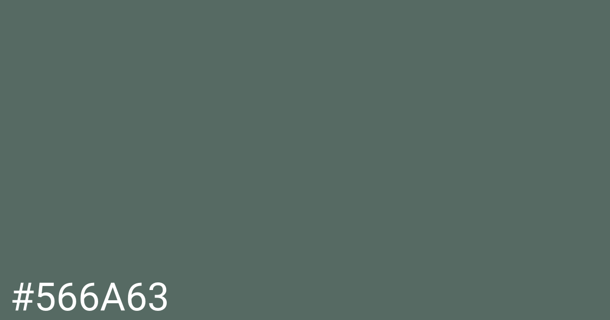 Hex color #566a63 graphic