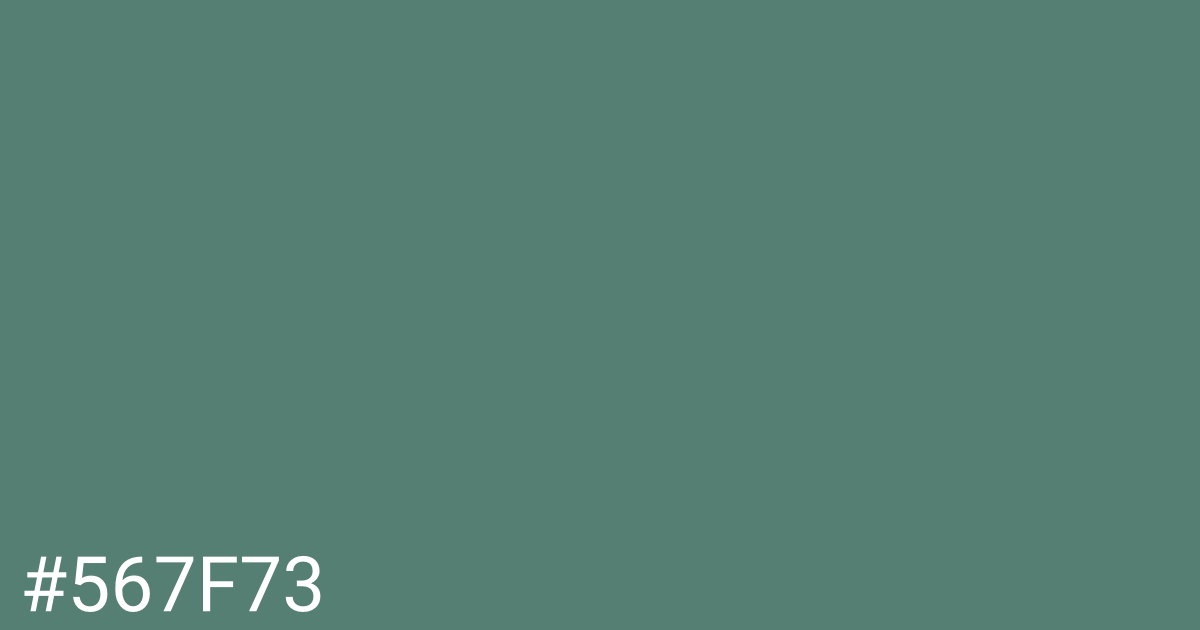 Hex color #567f73 graphic