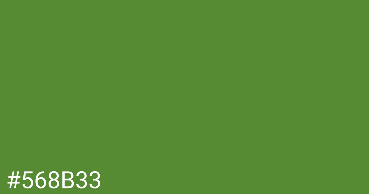 Hex color #568b33 graphic