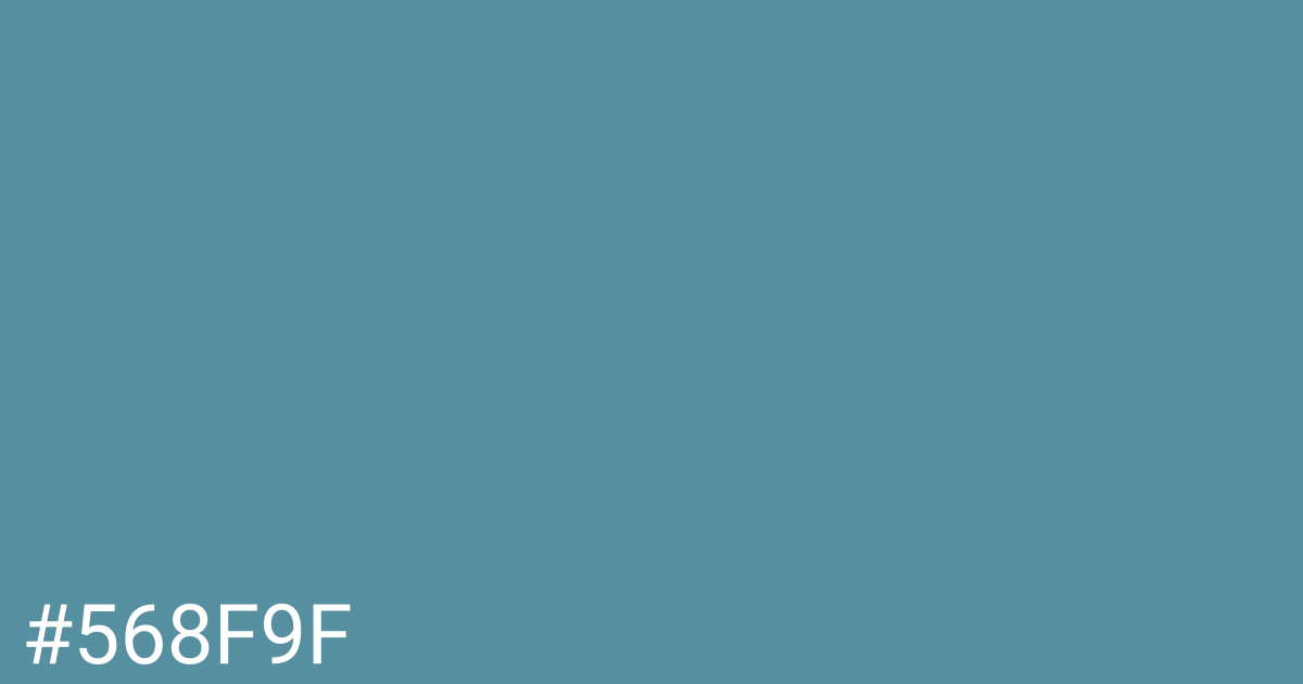 Hex color #568f9f graphic