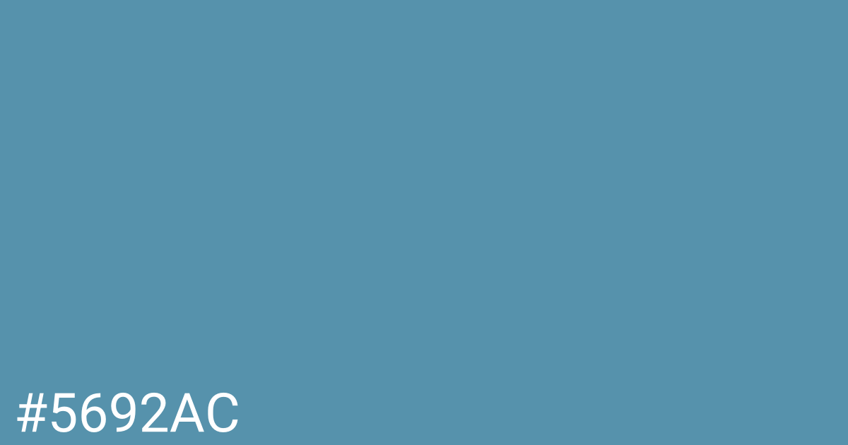Hex color #5692ac graphic