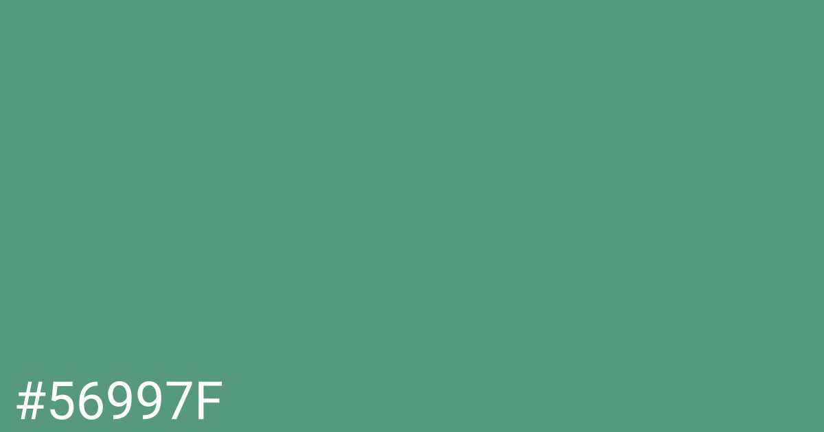 Hex color #56997f graphic