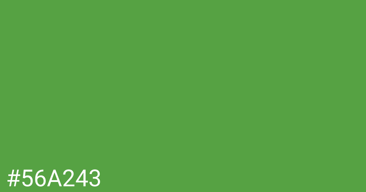 Hex color #56a243 graphic